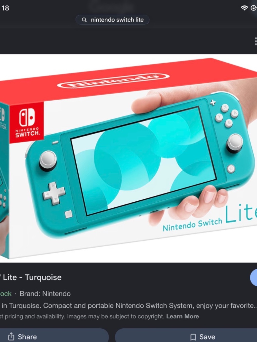 Nintendo switch lite